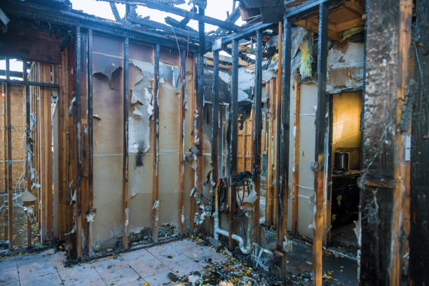 Professional Fire Damage Removal technician working in Spring Lake Park, MN